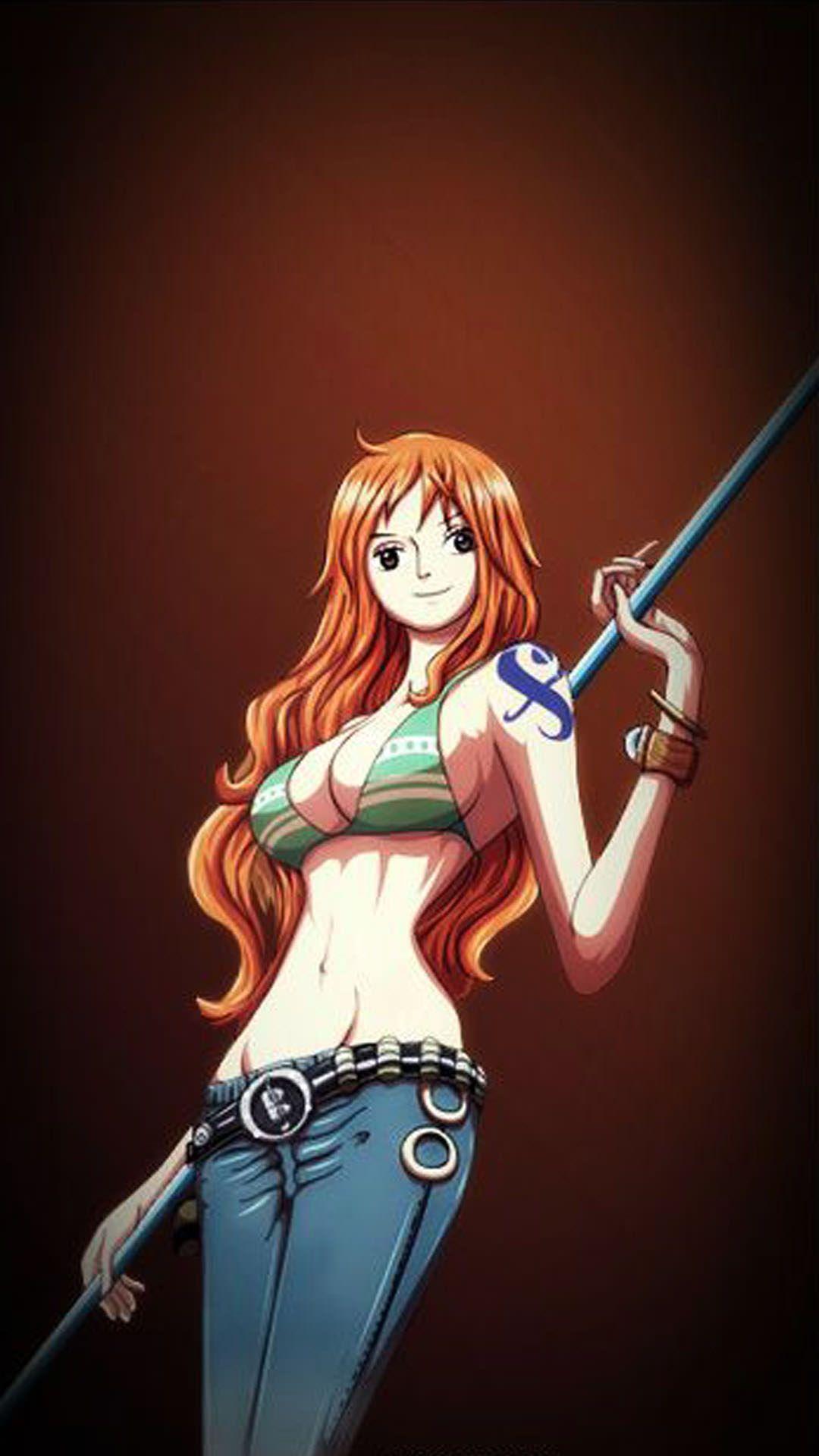 Download Nami One Piece With Zeus And Merry Wallpaper