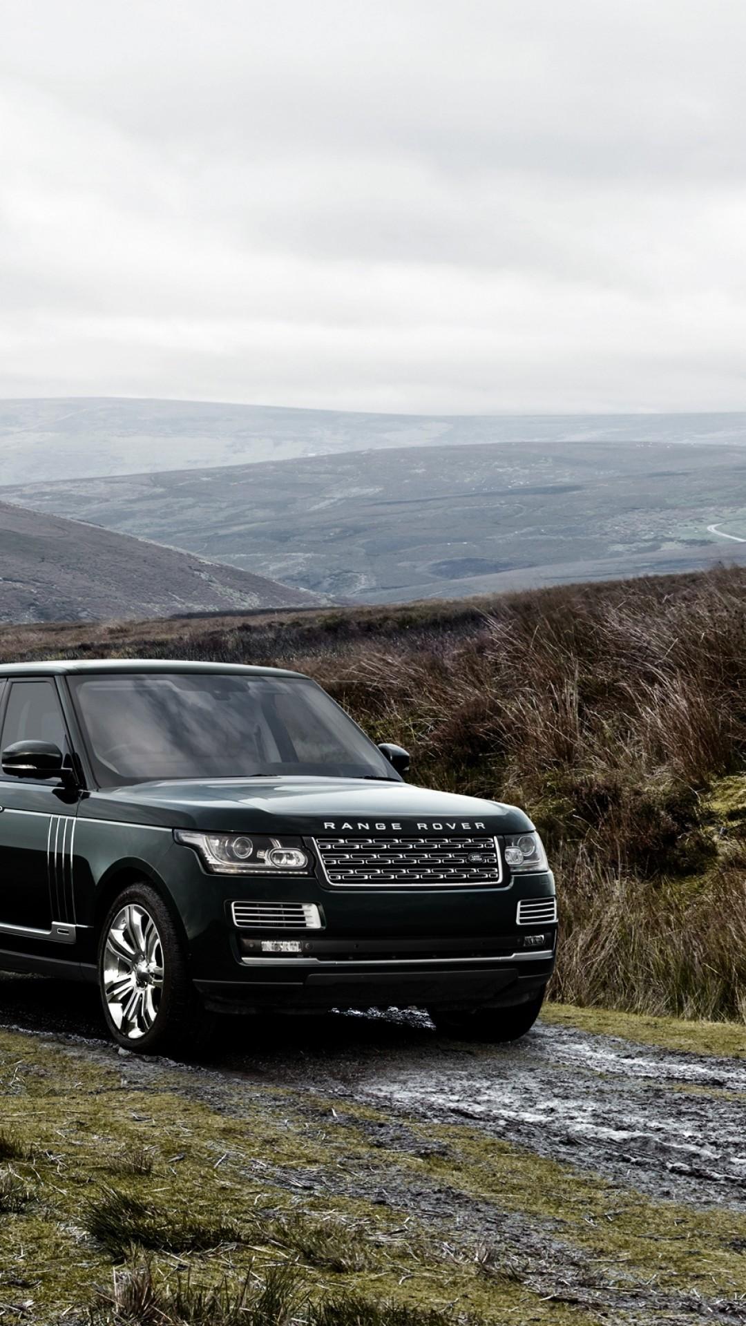 Download 1080x1920 Land Rover Range Rover, Black, Suv