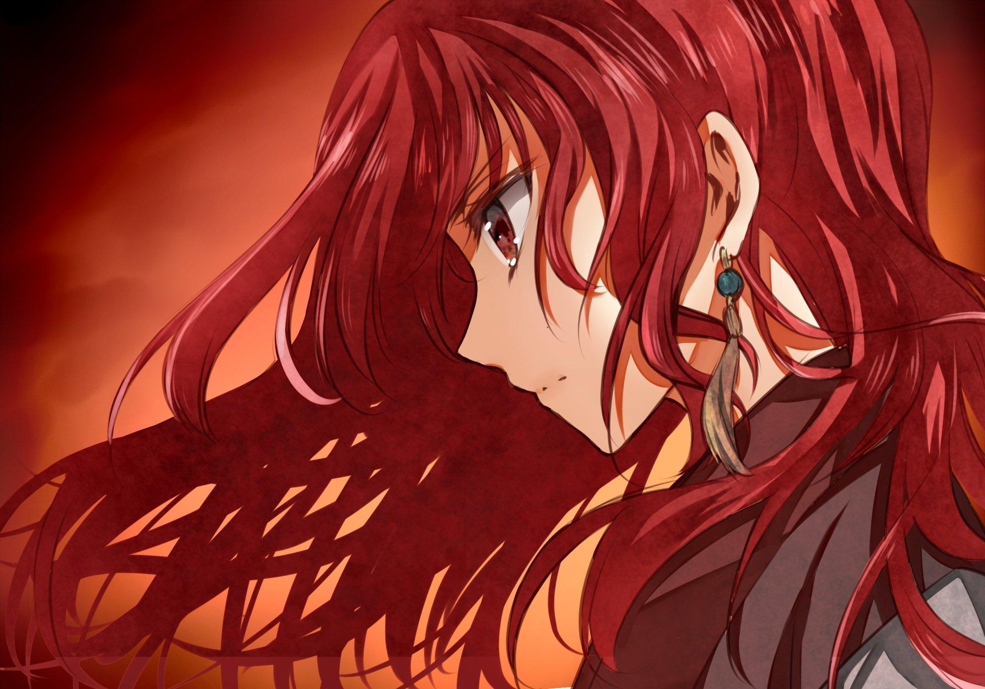 akatsuki, No, Yona, Close, Long, Hair, Red, Hair, Yona