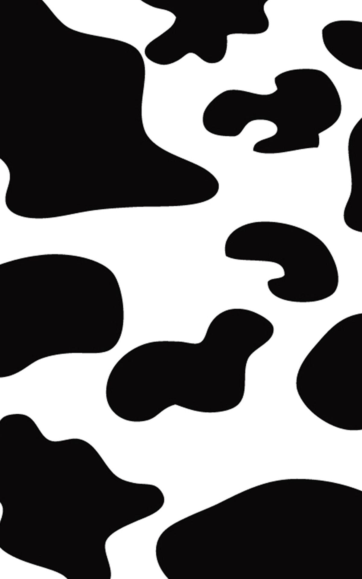 Cow print, black, white, HD phone wallpaper