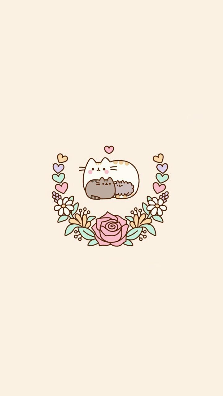 Pusheen cat, art, background, beautiful, beauty, cartoon