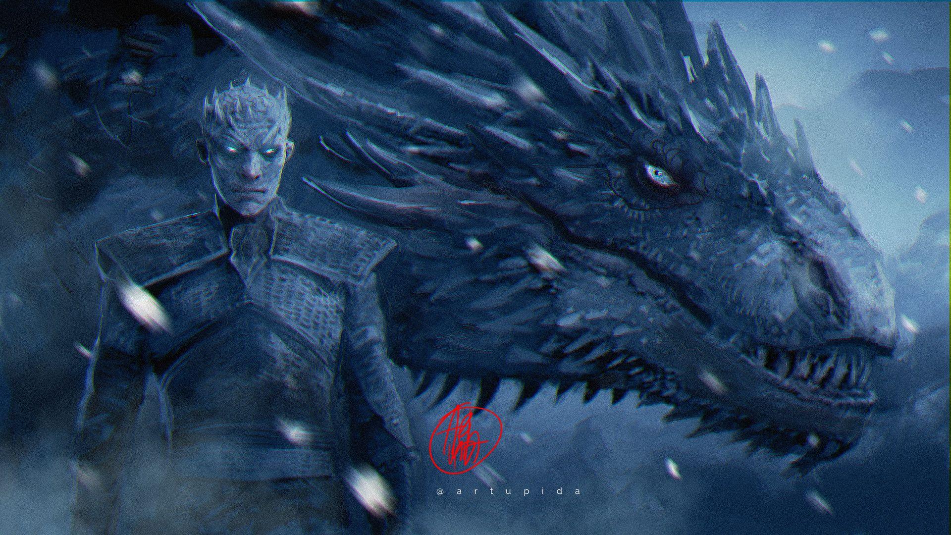 Game Of Thrones Night King Dragon 4k Wallpaper