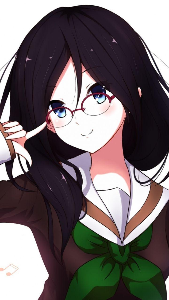 Cute, blue eyes, glasses, Asuka Tanaka, Hibike! Euphonium