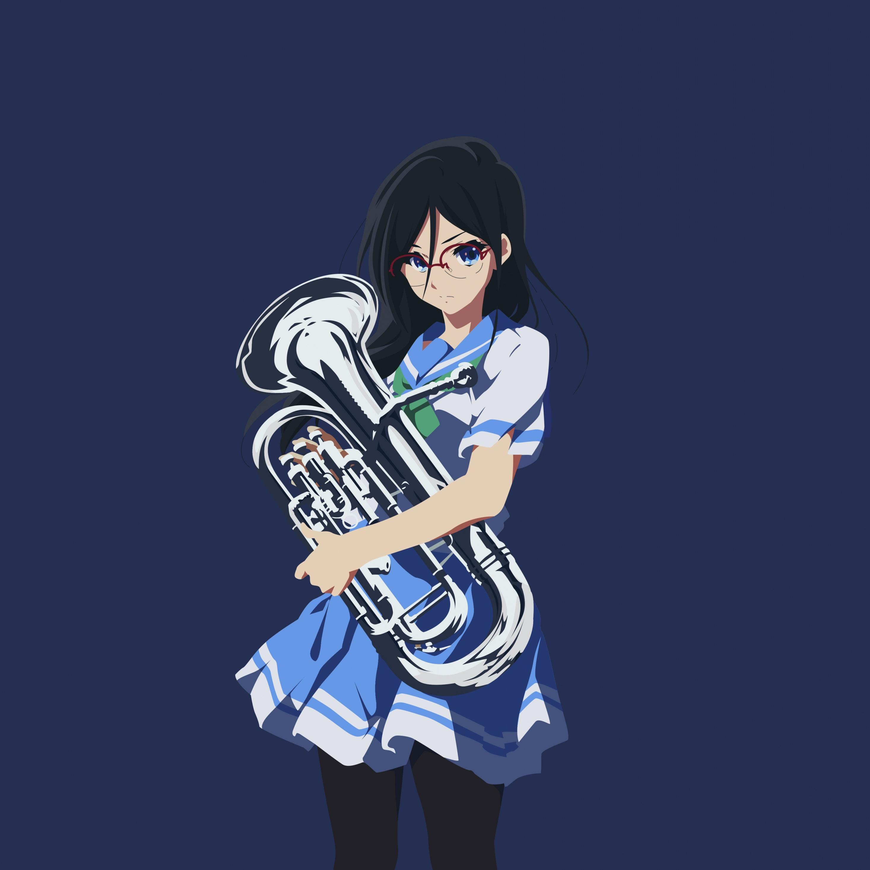 Download Asuka Tanaka, Hibike! Euphonium, anime, minimal