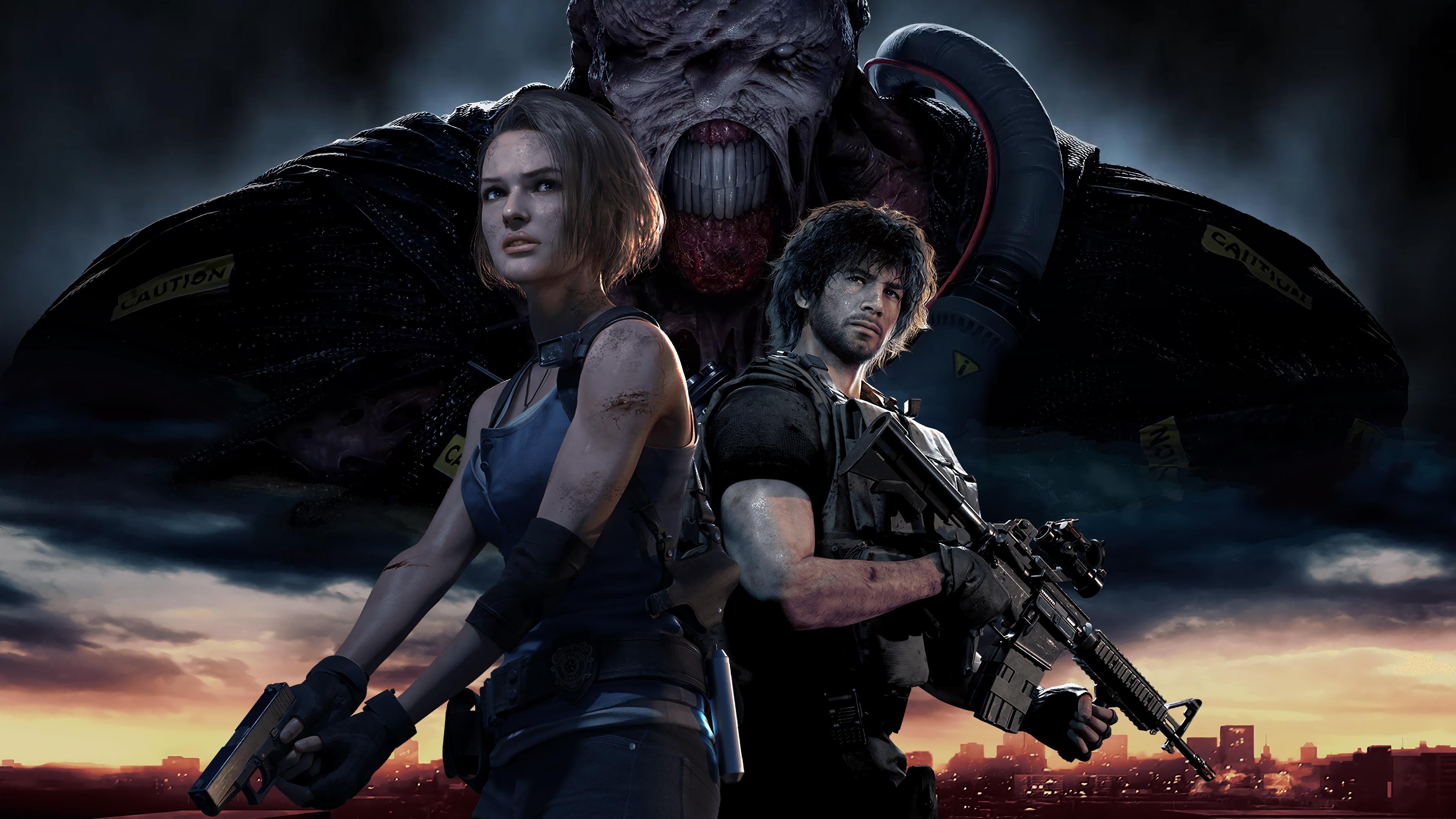 Resident Evil 3 Remake Characters Wallpaper, HD Games 4K