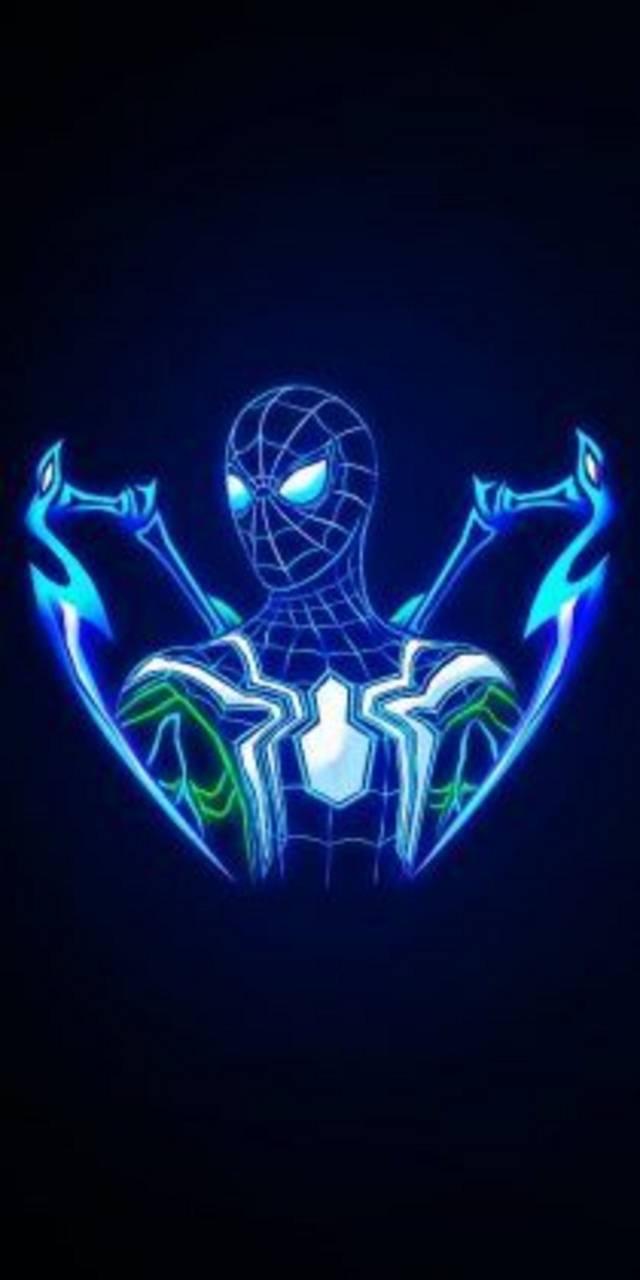 Spider man neon wallpaper