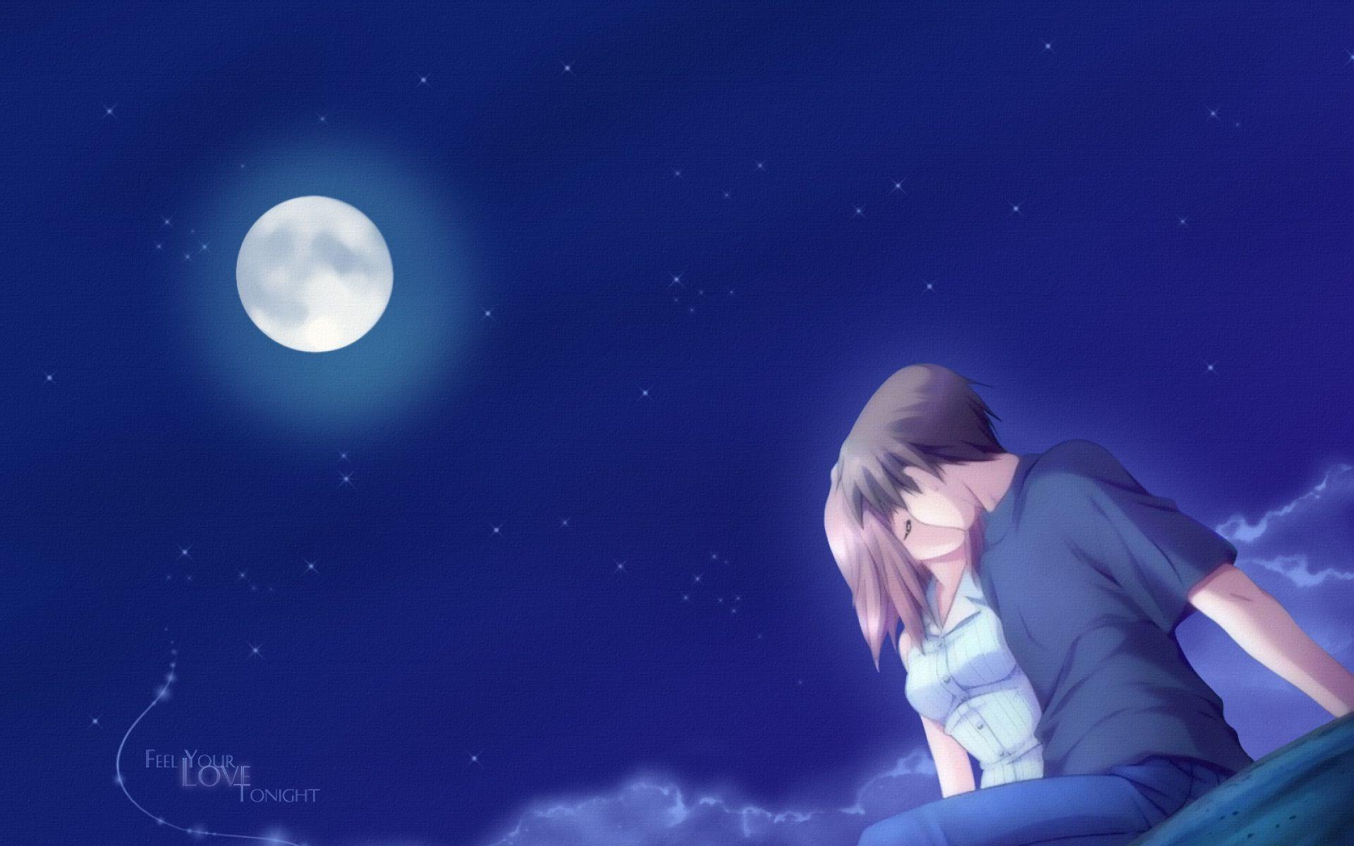 Lovely good night romantic couple kisses. Anime love, HD anime wallpaper, Anime wallpaper