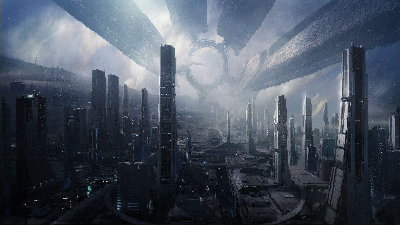 Dystopian Futuristic Wallpaper Desktop Background. Space picture