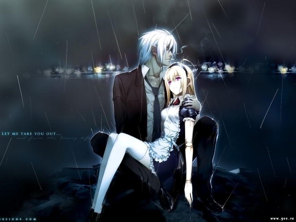 Foto anime sad boy dan sad girl