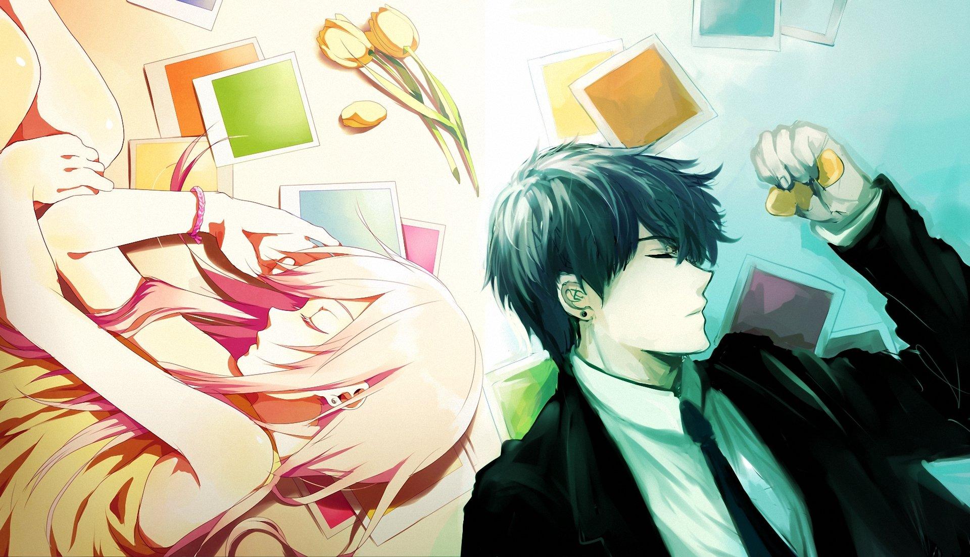 anime, Couple, Boy, Girl, Sleep Wallpaper HD / Desktop and Mobile