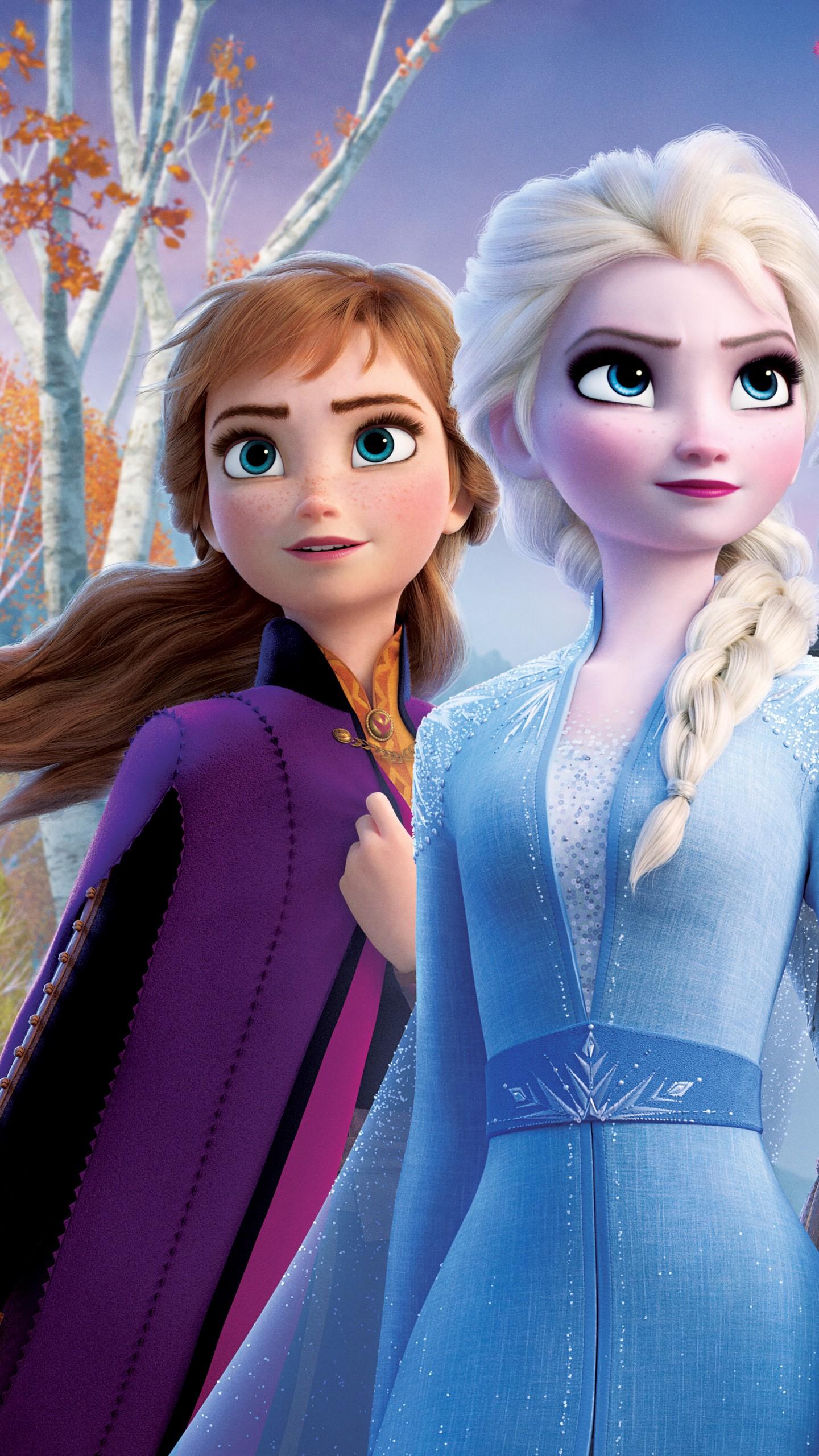 Wallpaper Frozen Queen Elsa, Anna, Olaf, Kristoff, Walt