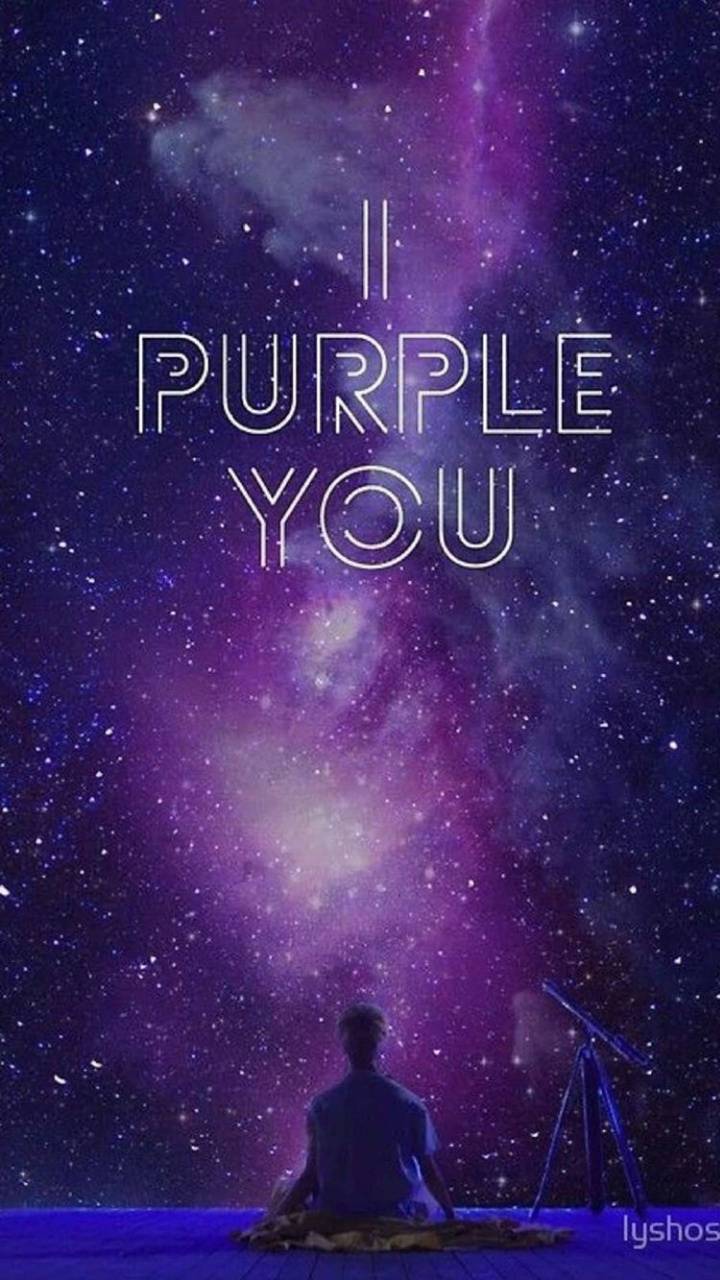 Purple Galaxy Background Anime