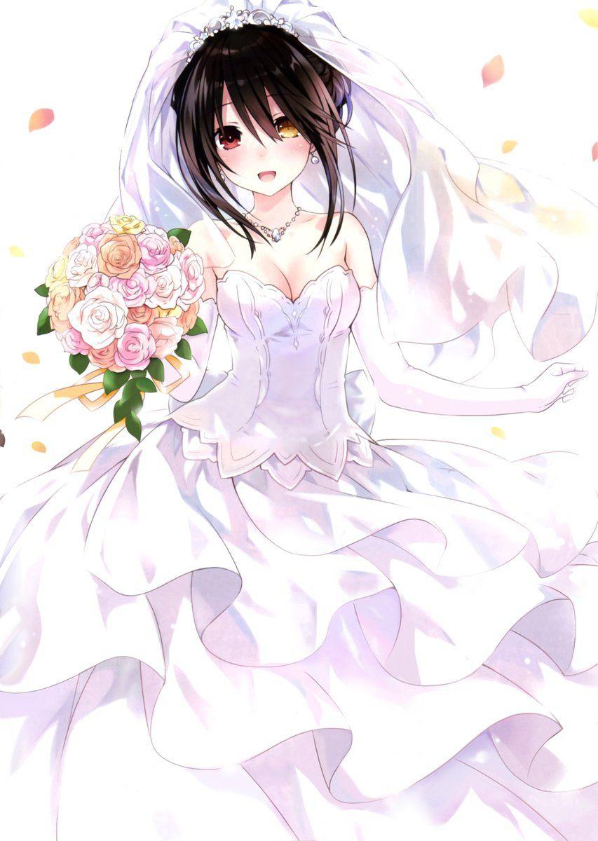 Kurumi in wedding dress Date a Live #animegirl. Anime