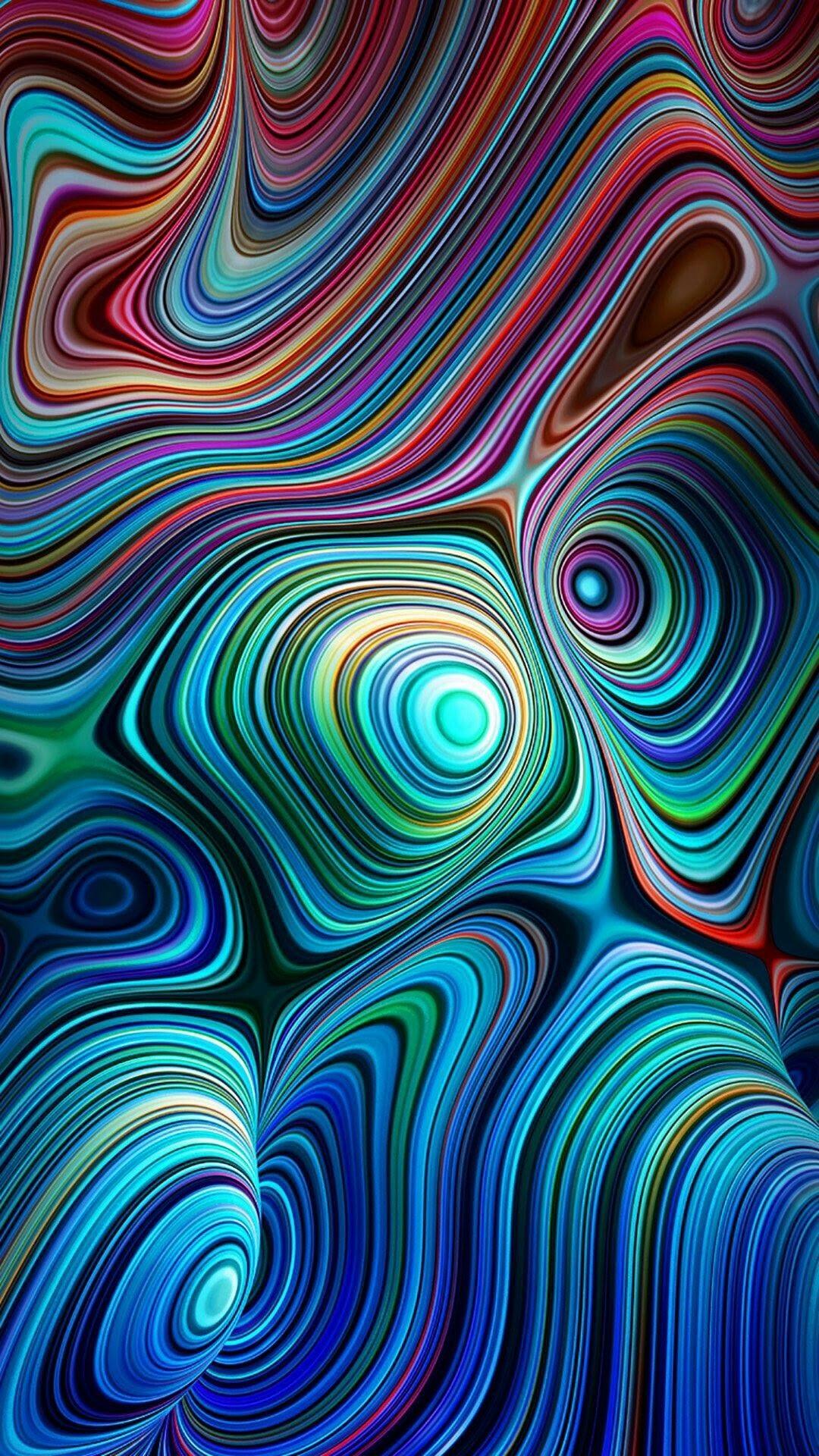 trippy nature iphone wallpaper