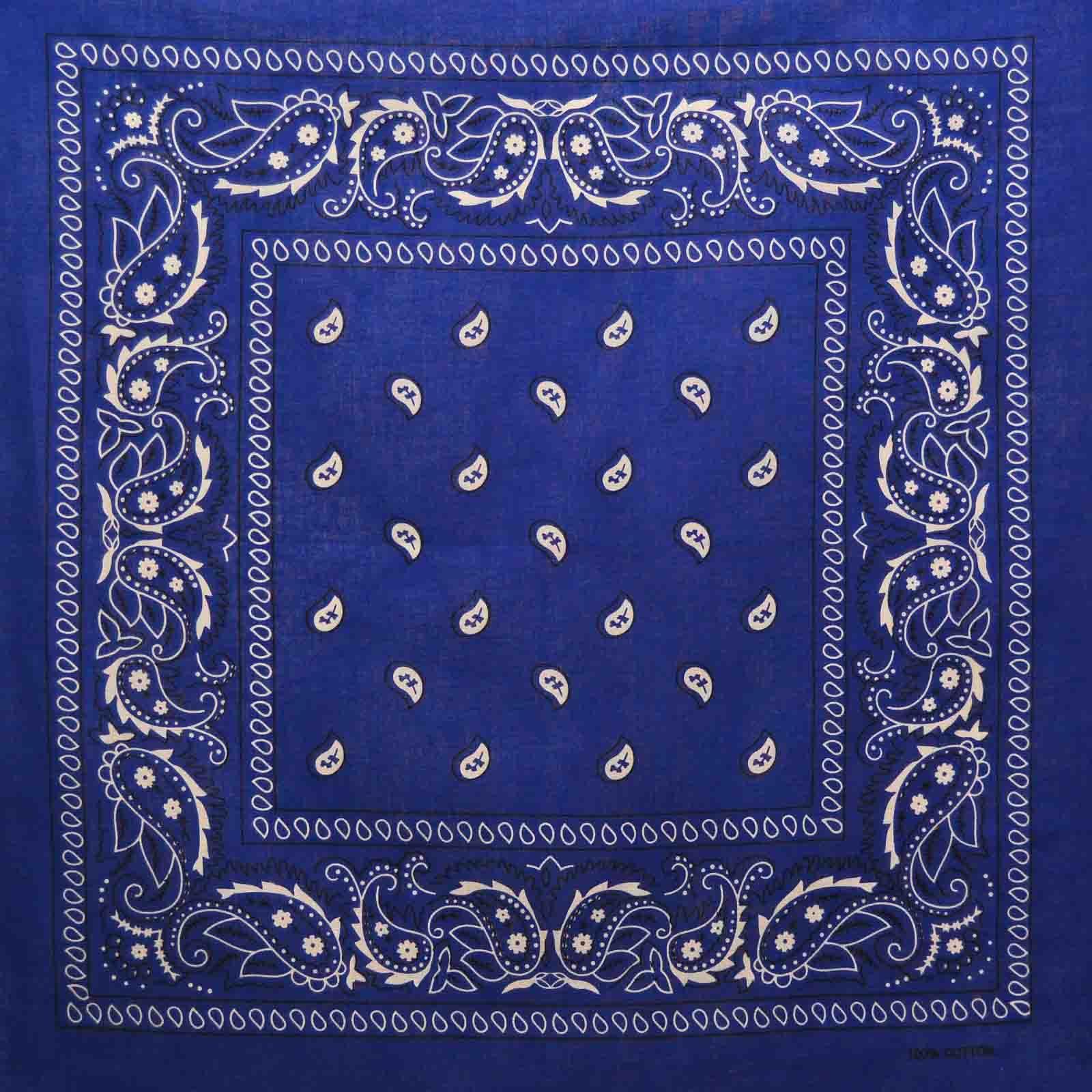 Royal Blue Bandana Wallpaper