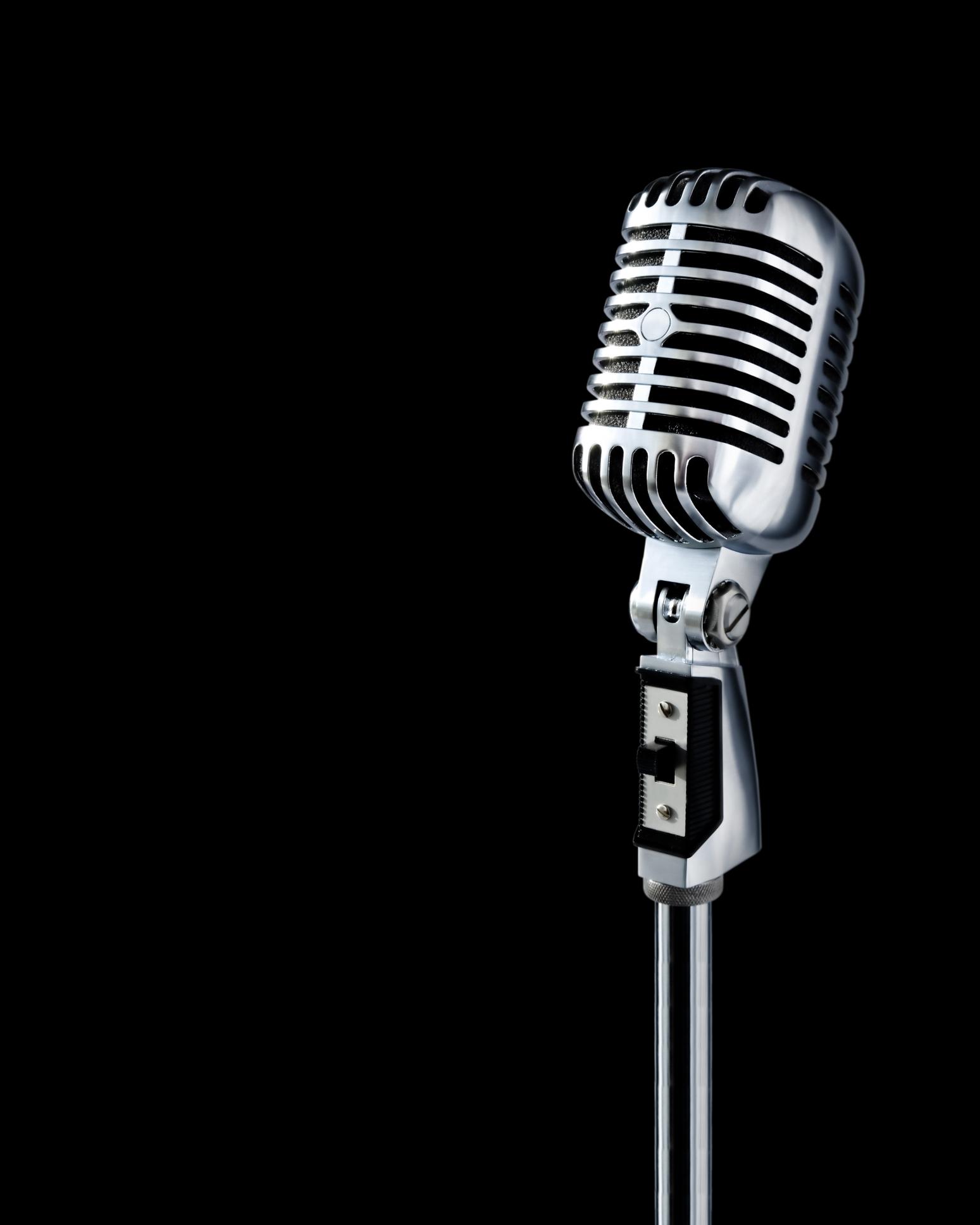 Microphone Wallpaper. Retro Microphone