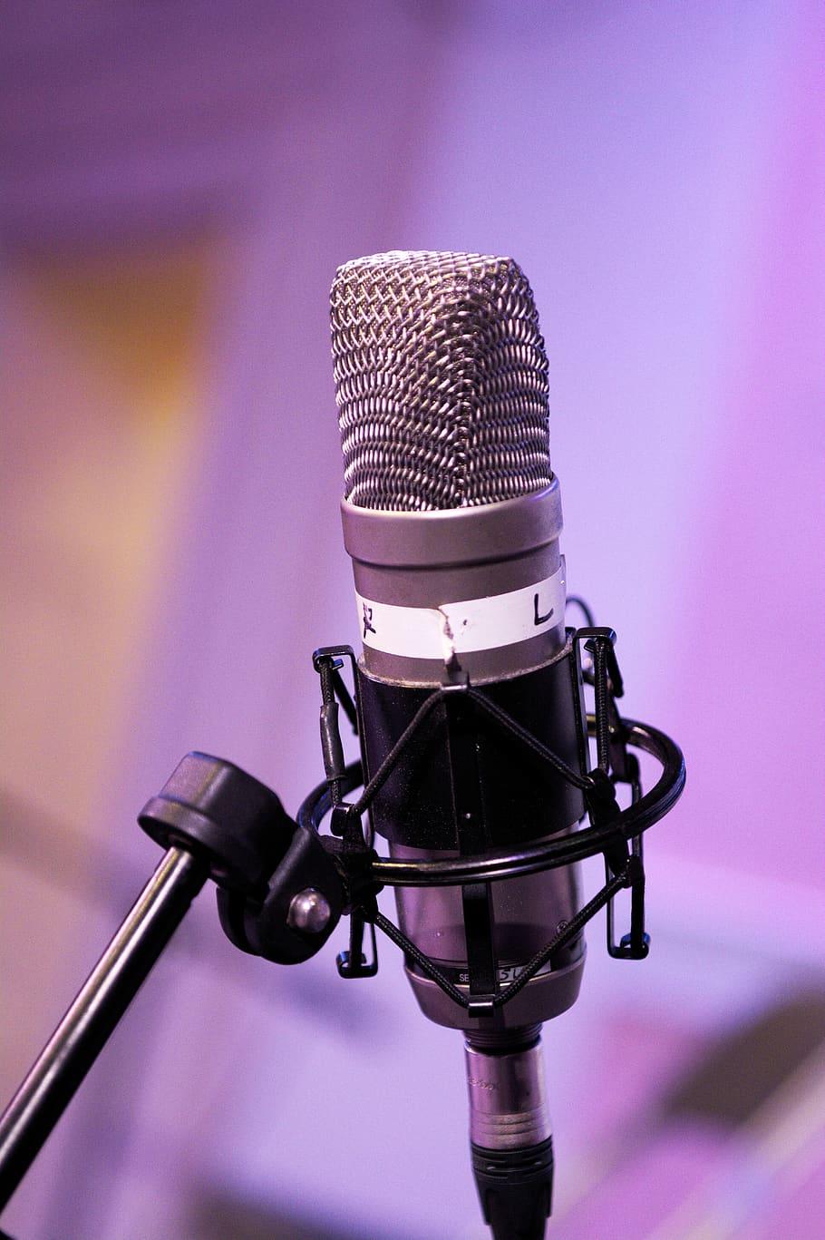HD wallpaper: mic, podcast, microphone, broadcasting, communication, podcasting