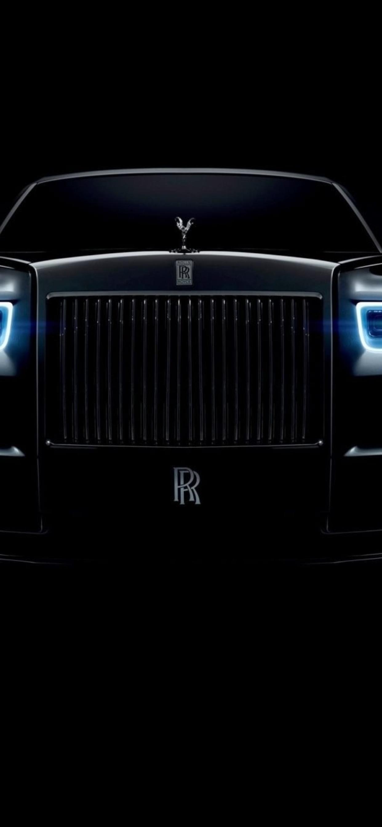 Rolls Royce Phantom Front iPhone XS MAX Wallpaper