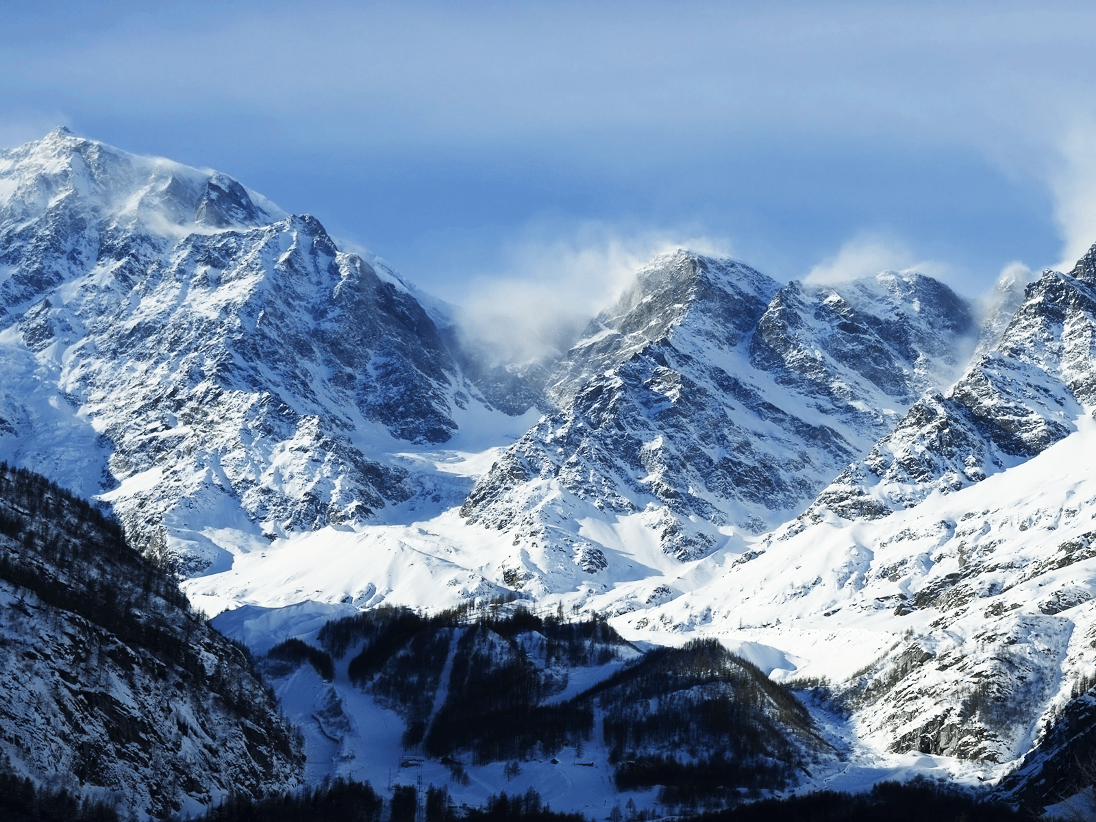 Winter Mountain Wallpaper Free Winter Mountain
