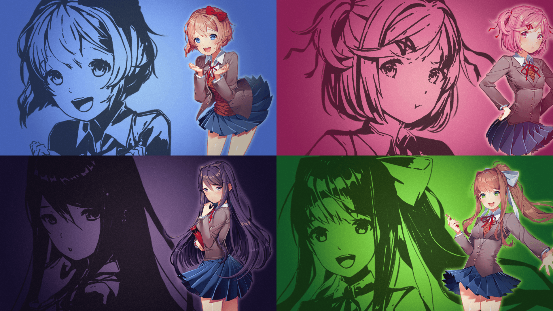 DDLC wallpaper Spoiper. Doki Doki Literature Club