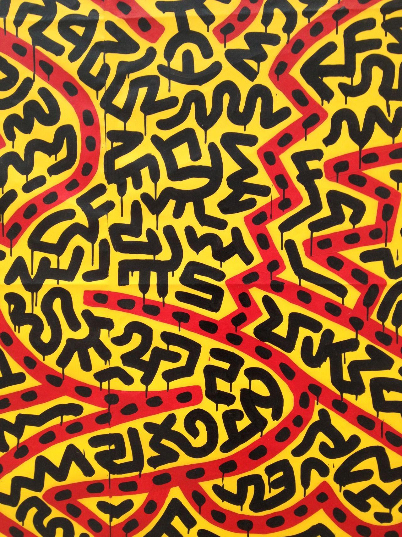 Keith Haring Haring Pattern, HD Wallpaper