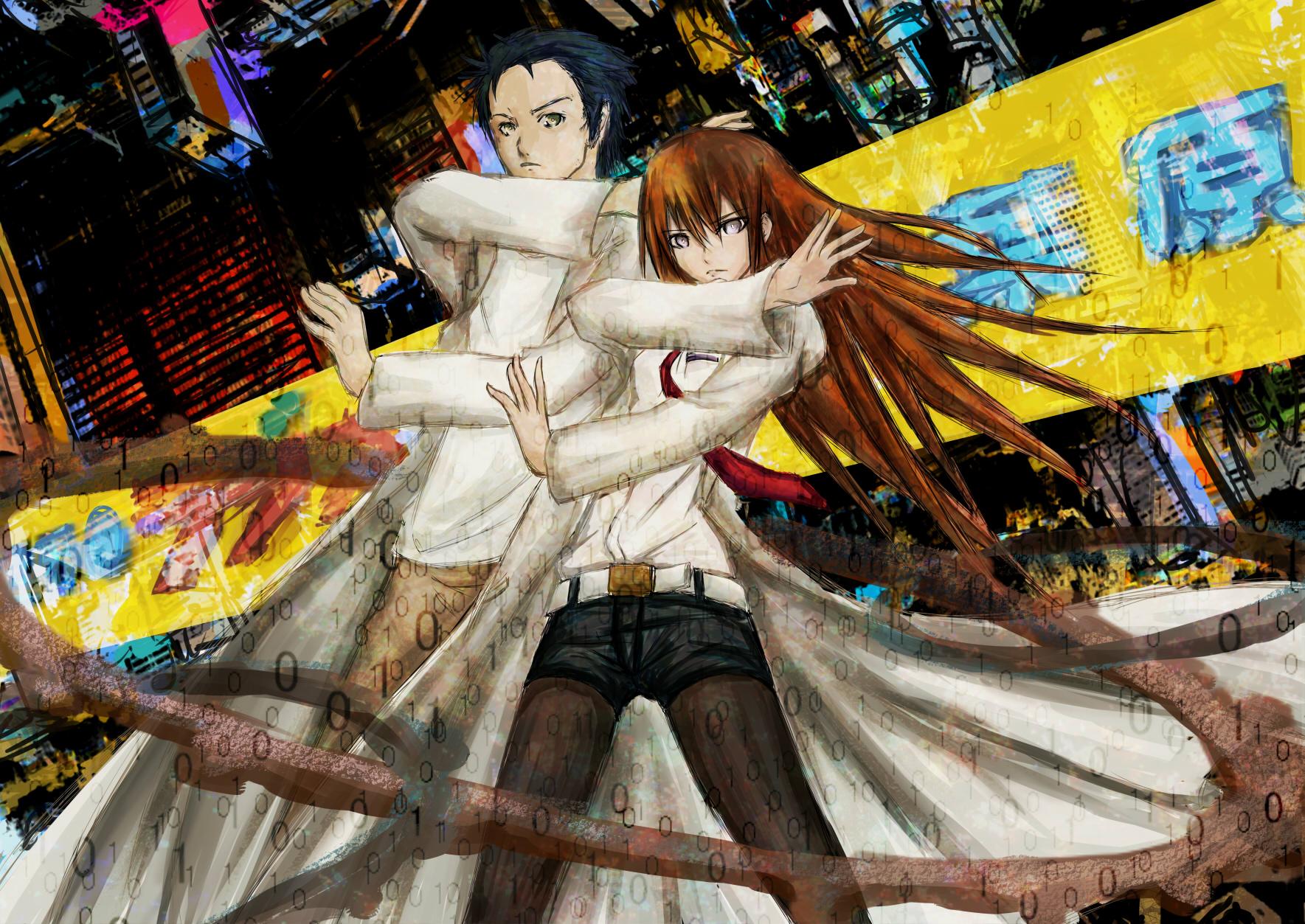 Makise Kurisu & Rintaro Okabe Wallpaper