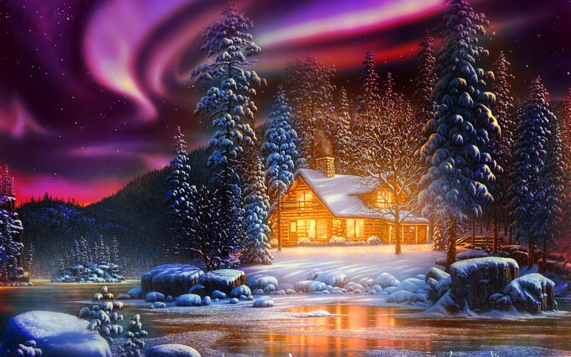Cozy Winter Wallpaper Landscape Wallpaper & Background Download