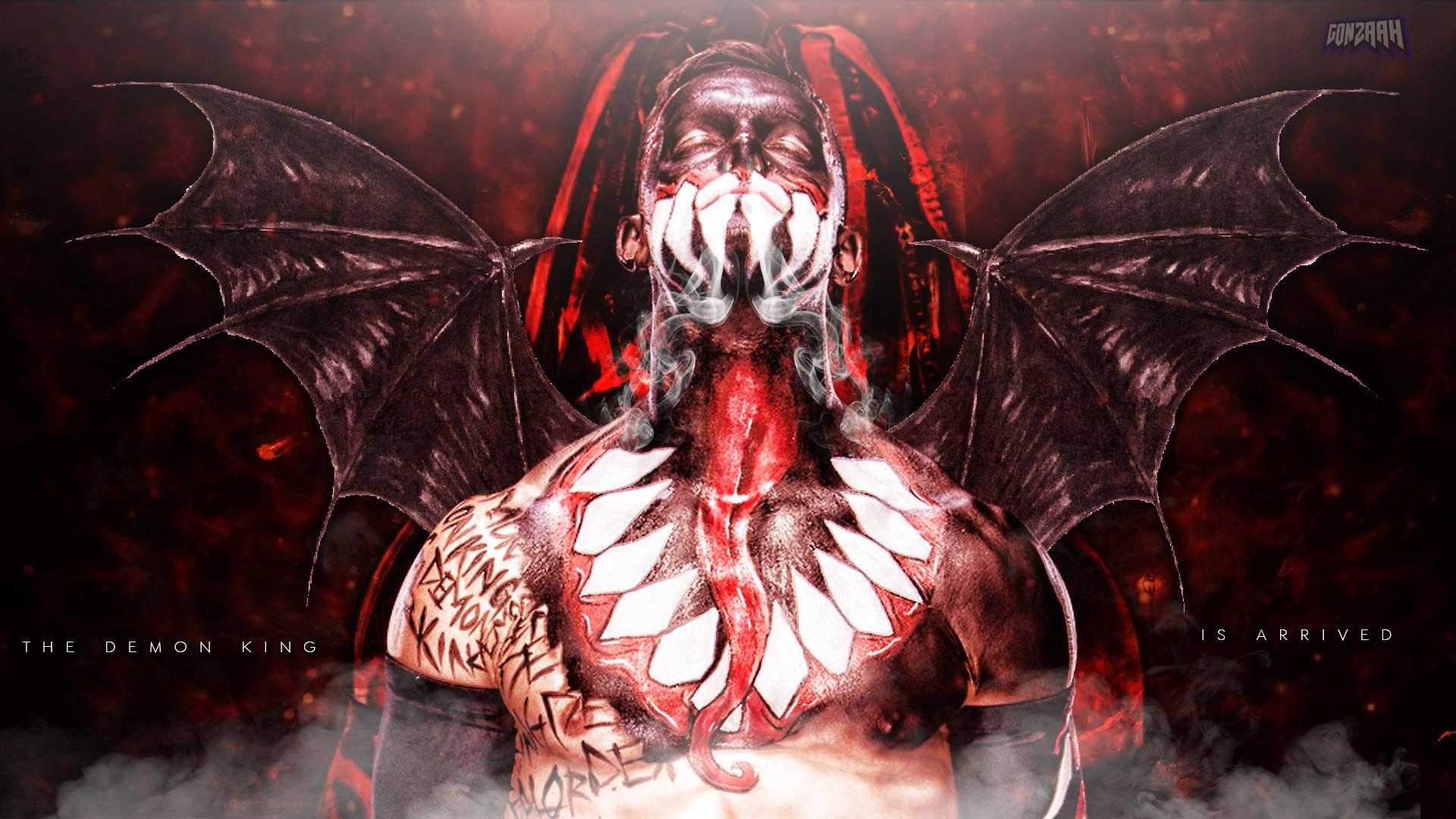 1000 демон. Король Балор. Демон бездны Балор. Finn Balor WWE Wallpapers.