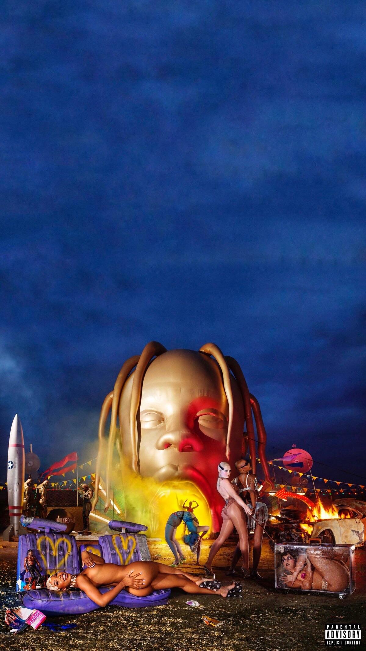 Second Astroworld Cover as Phone Wallpaper