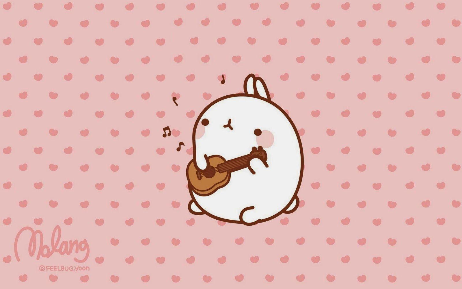 Molang Desktop Wallpaper. Cute wallpaper, Pink wallpaper iphone, Desktop wallpaper