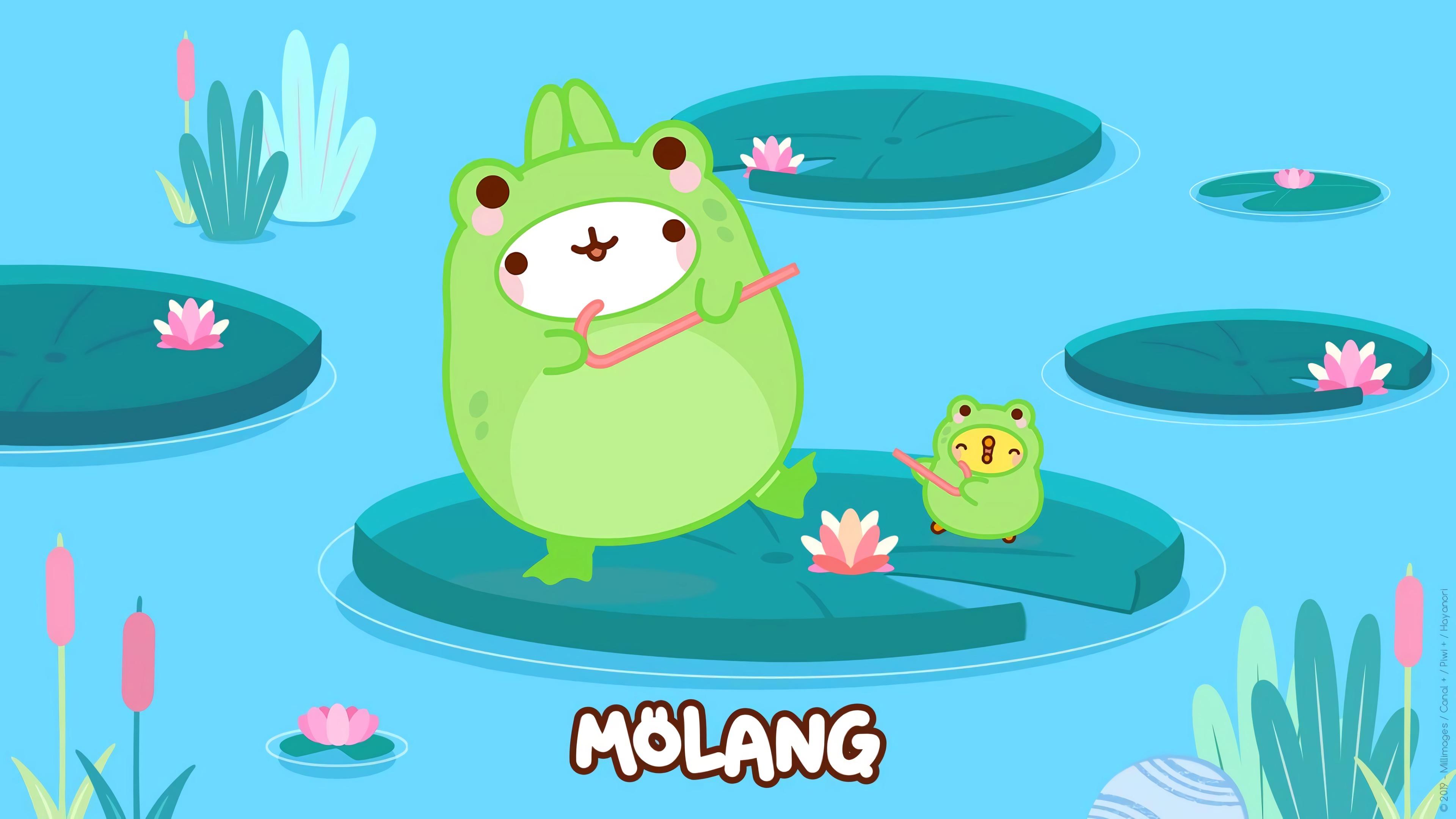 Froggy Molang & Piu Piu Desktop Wallpaper