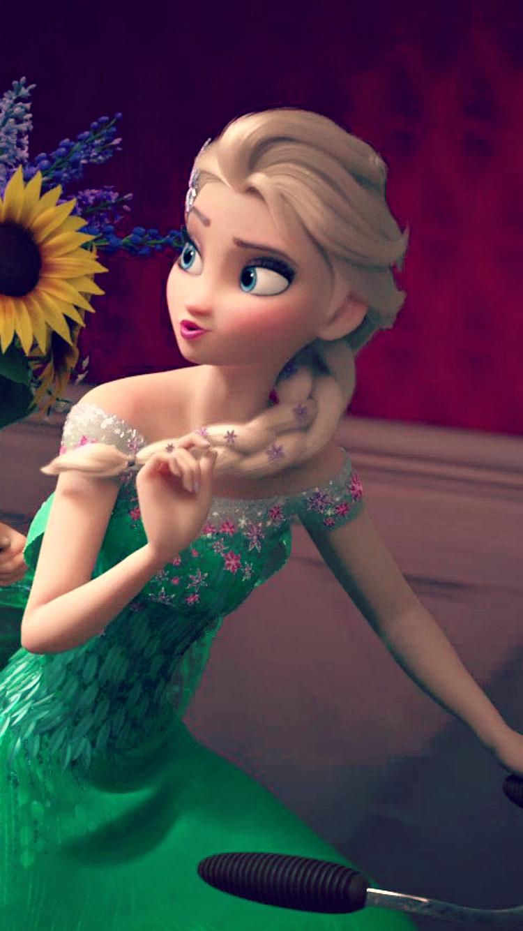 Frozen Fever Elsa Phone Wallpaper and Anna Photo