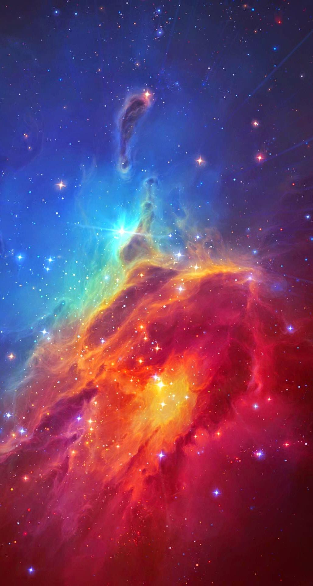 Stunning Colorful Space Nebula iPhone 6 Plus HD Wallpaper HD