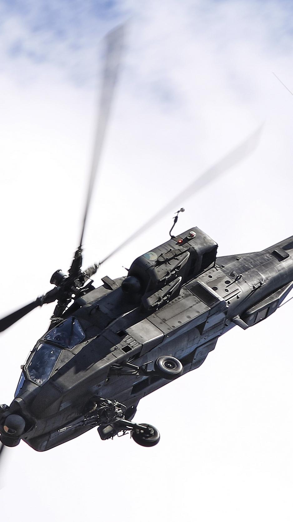 Wallpaper Ah 64d, Apache, Helicopter, Sky, Flight