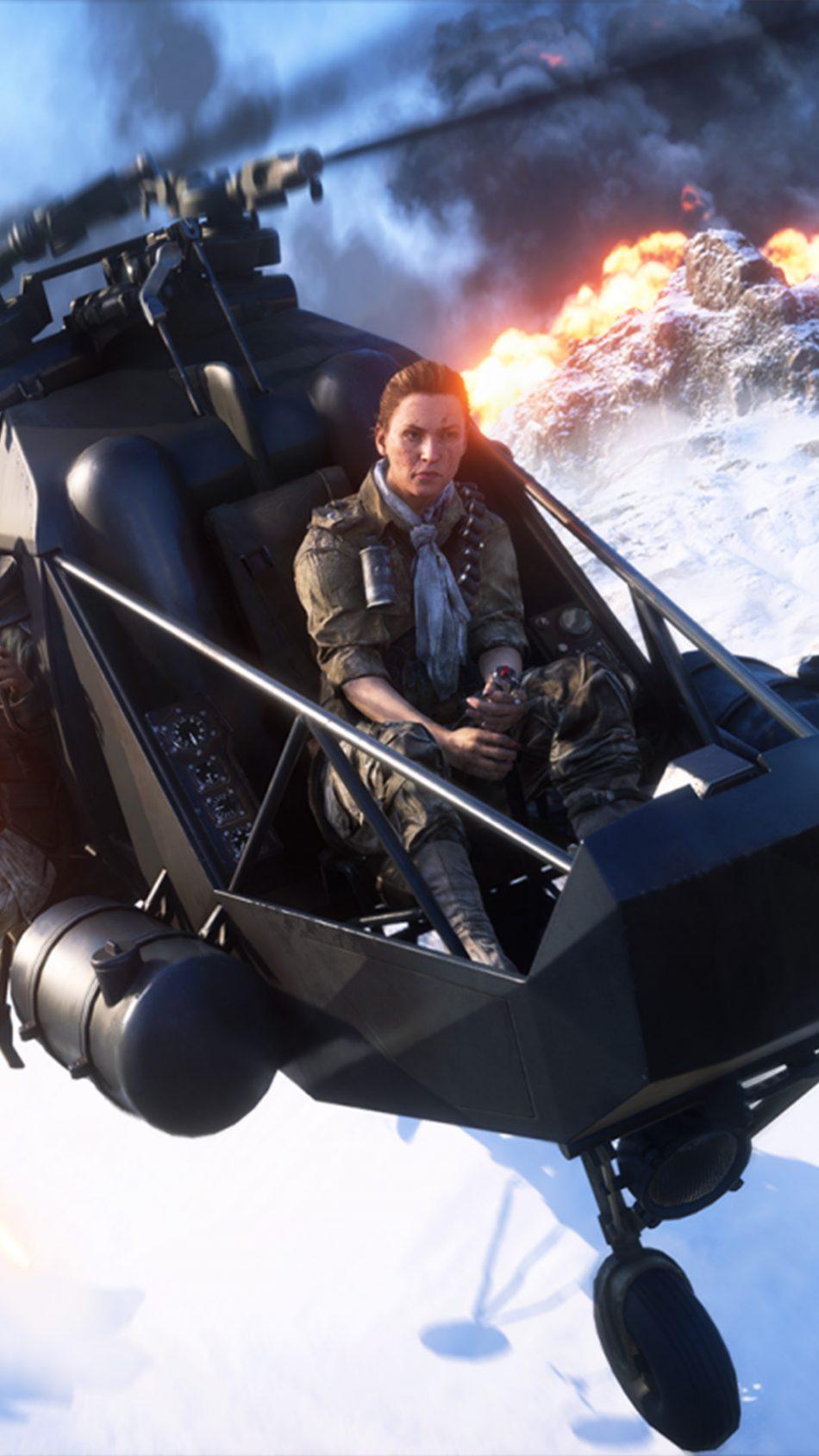 Helicopter Battlefield V Firestorm 4k Ultra HD Mobile