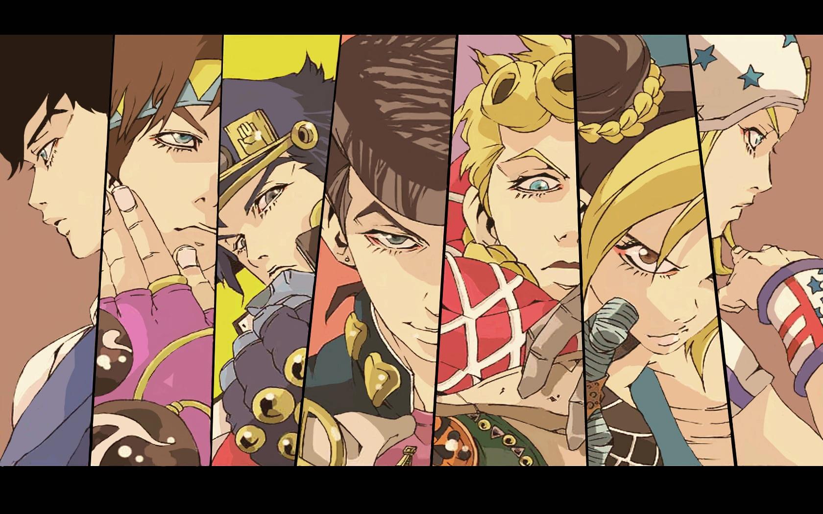 Anime poster, anime, Jojo's Bizarre Adventure HD wallpaper