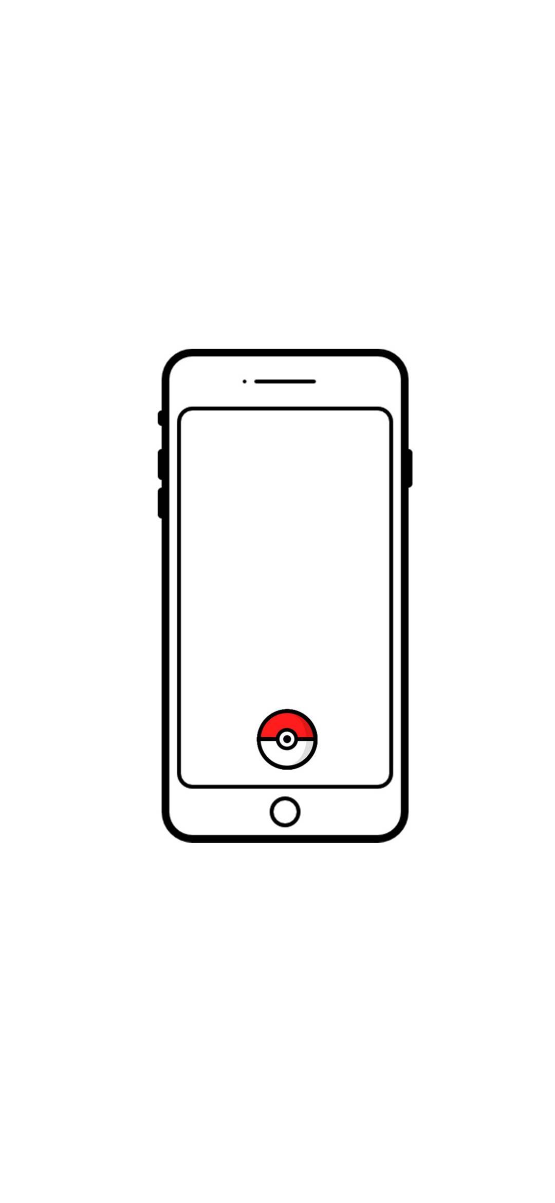Pokemon Go White Phone Wallpaper