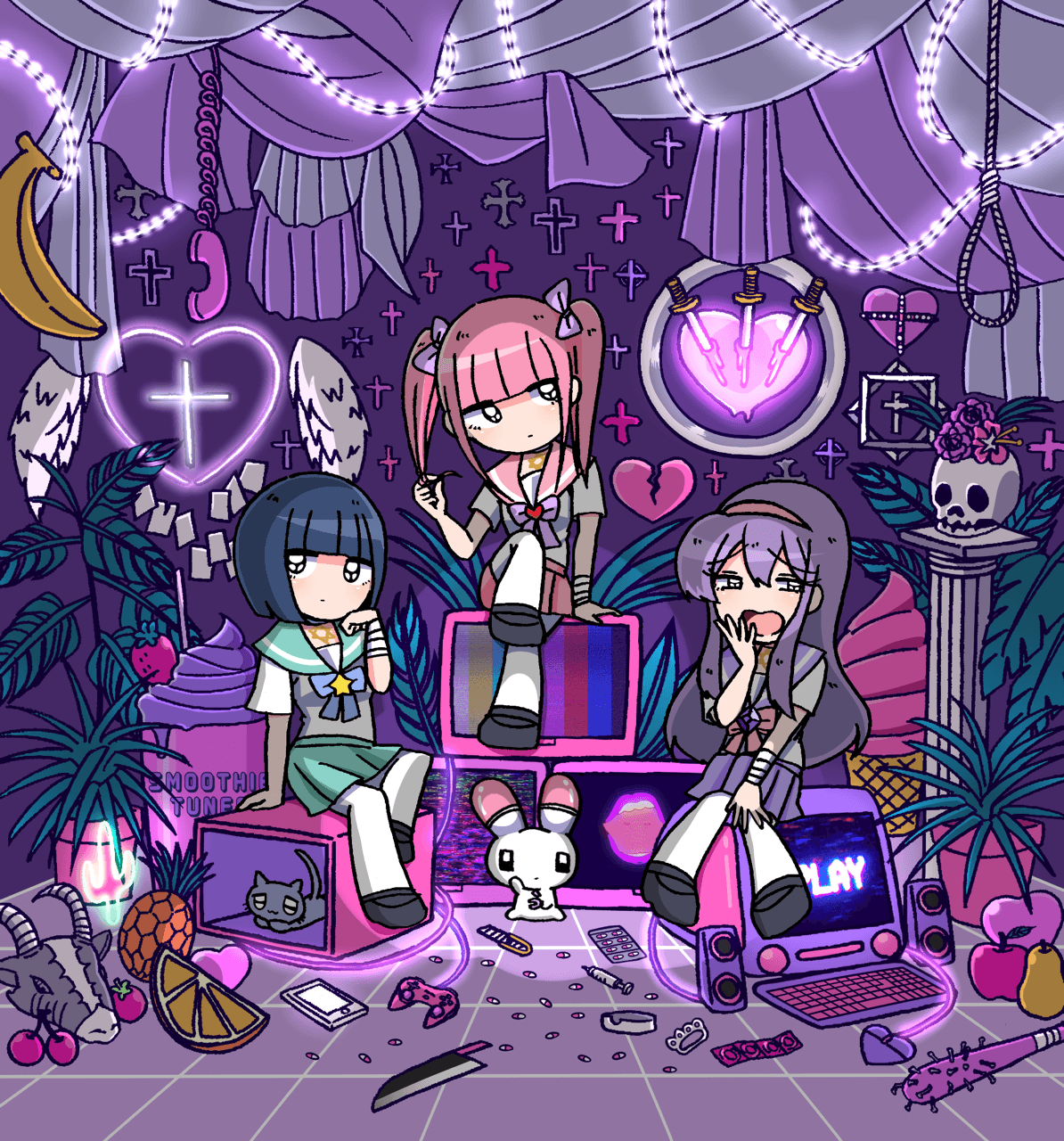 メンヘラチャン official. Pastel goth art, Cute art, Kawaii