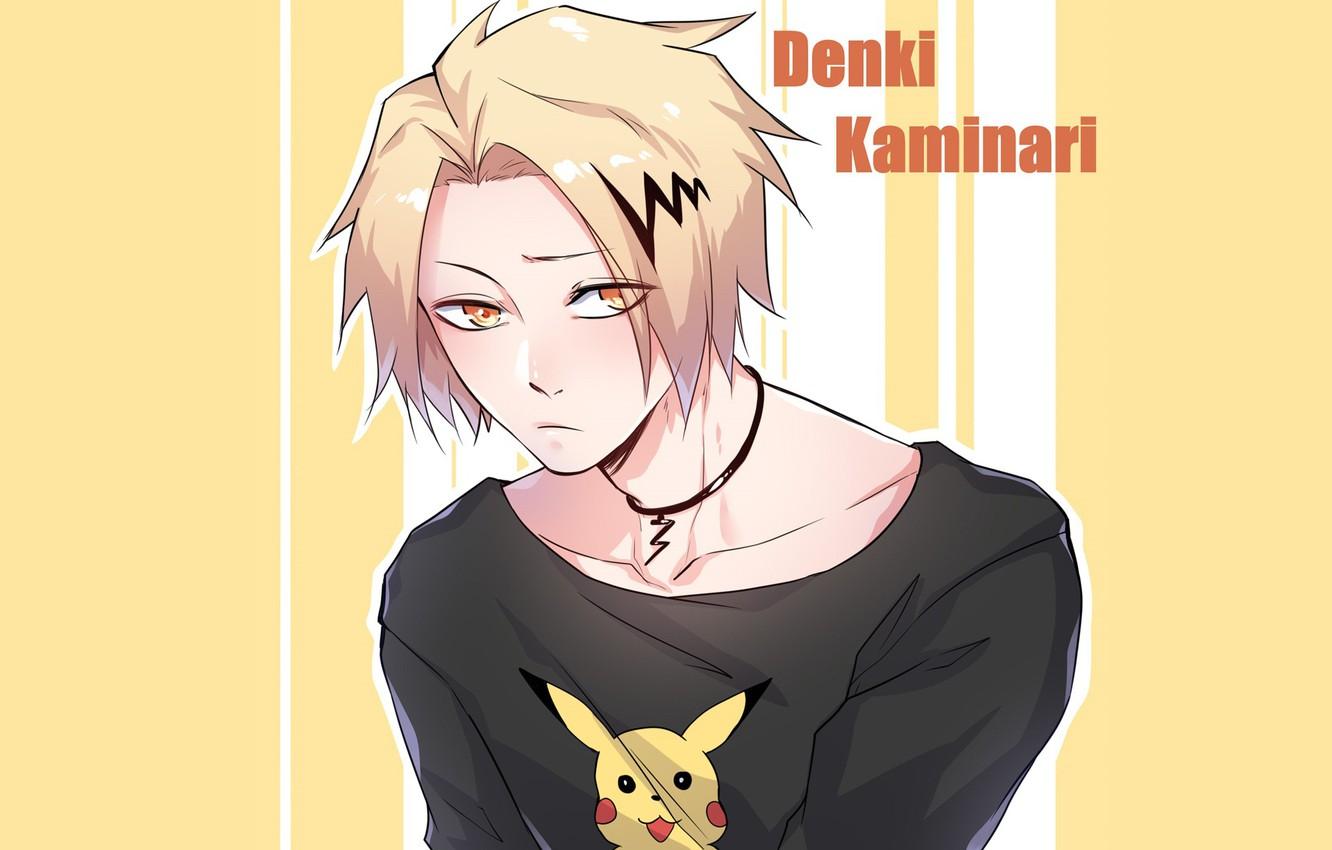 Wallpaper guy, Pikachu, Boku No Hero Academy, My heroic academia, Denki Kaminari image for desktop, section сёнэн