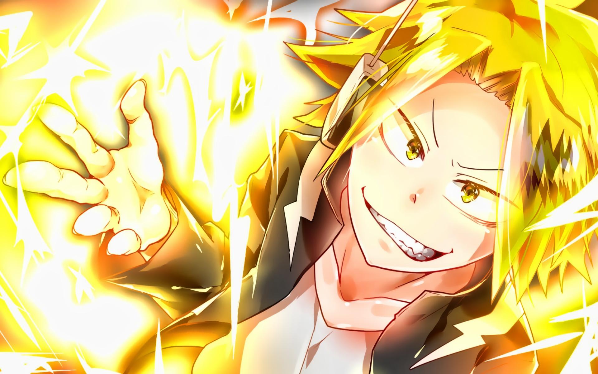 Download wallpaper Denki Kaminari, My Hero Academia, Stun