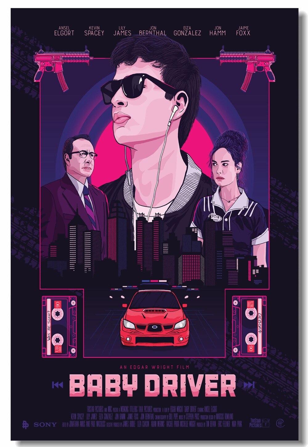 US $7.99. Custom Canvas Wall Mural Baby Driver Movie Poster Baby Driver Wallpaper Jamie Foxx Stickers Office Living Room Decoration #-in Wall