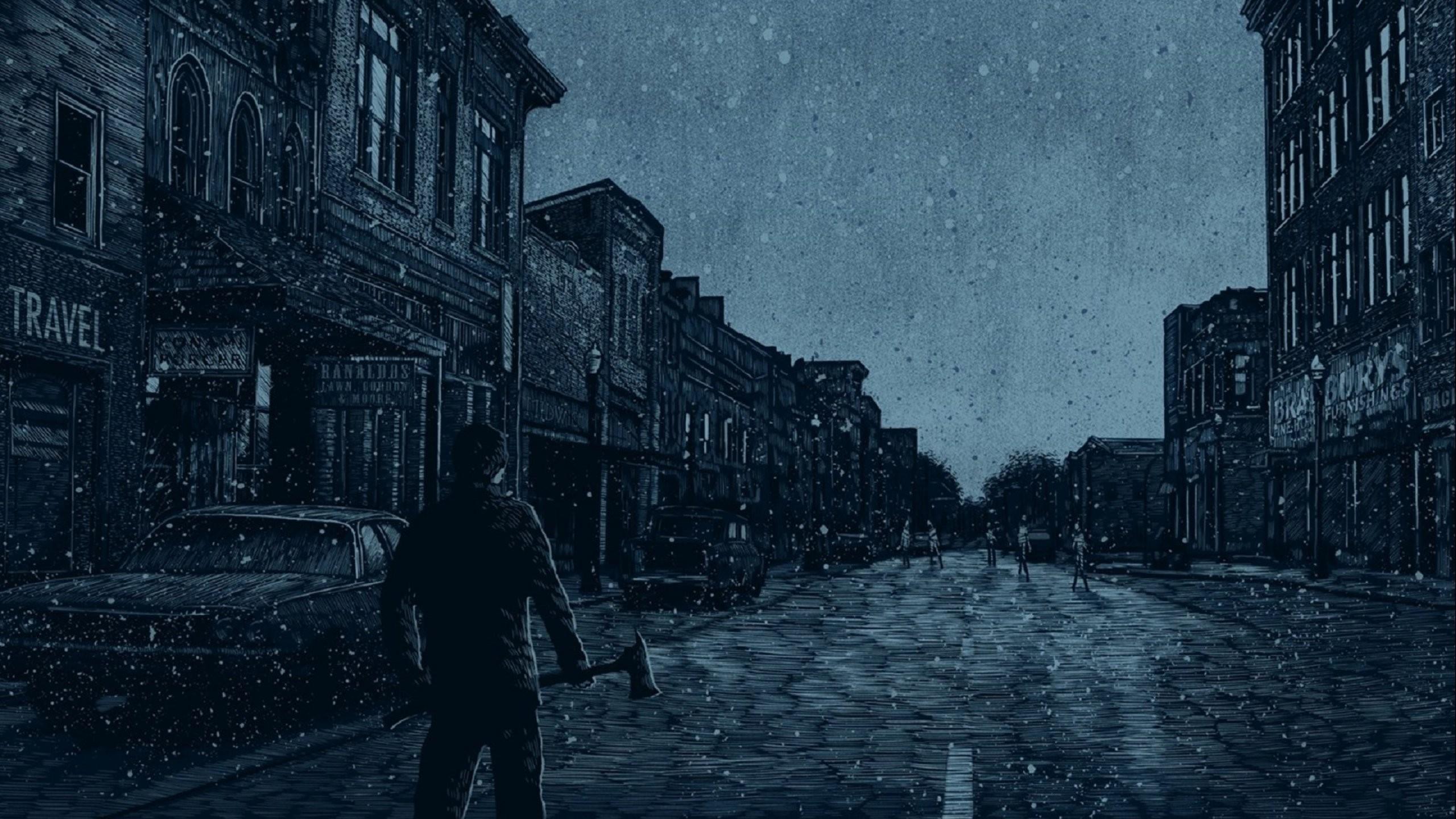 Темный па. Тёмный город сайлент Хилл. Silent Hill Art город.
