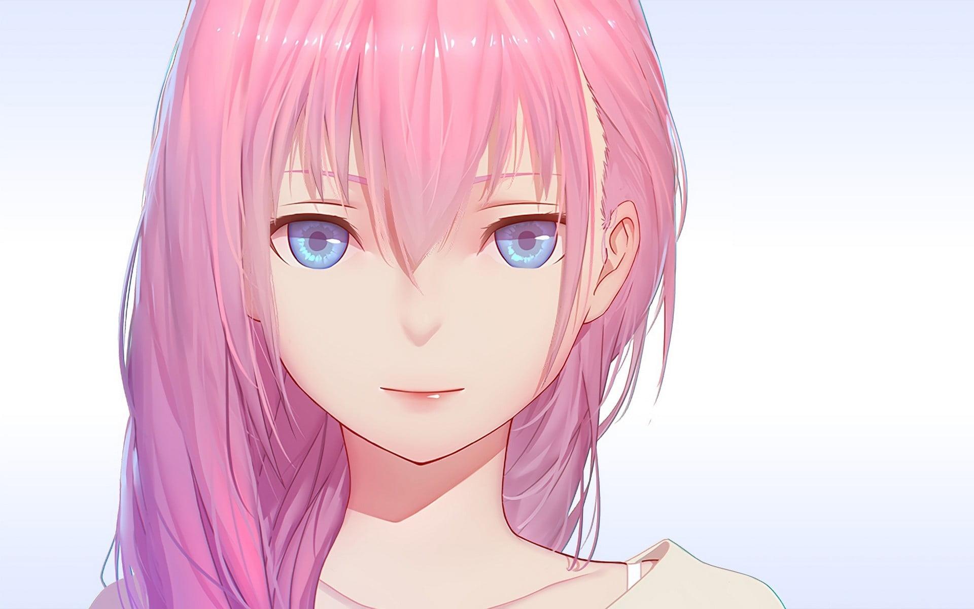 Pink haired anime character HD wallpapers