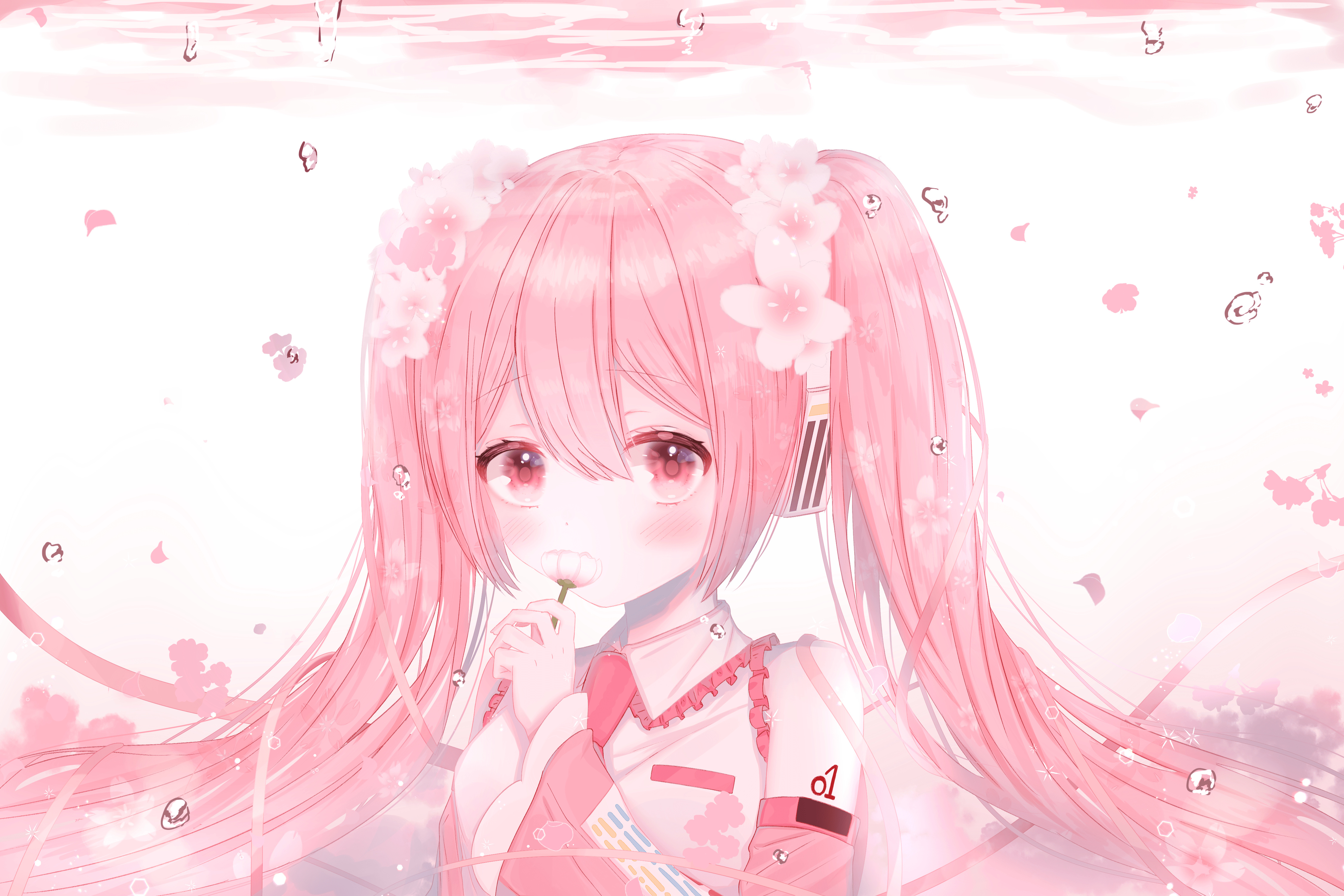 Sakura Miku wallpaper and background. Anime