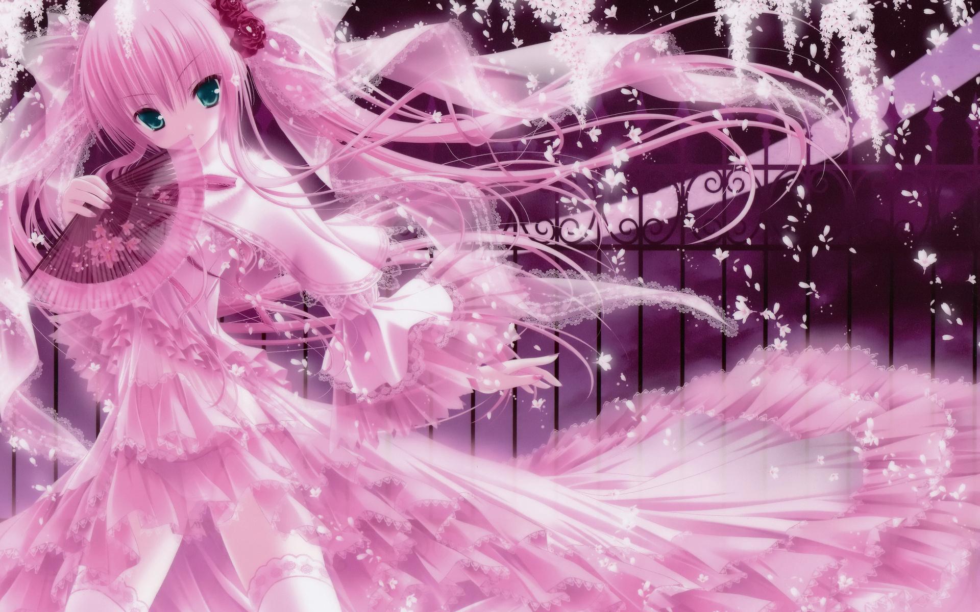 Pink Anime Wallpapers Wallpaper Cave