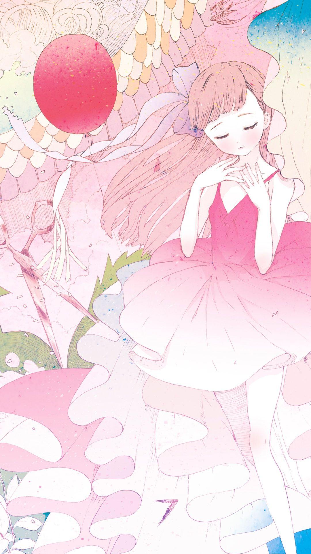 girl pink. Anime wallpaper iphone .com