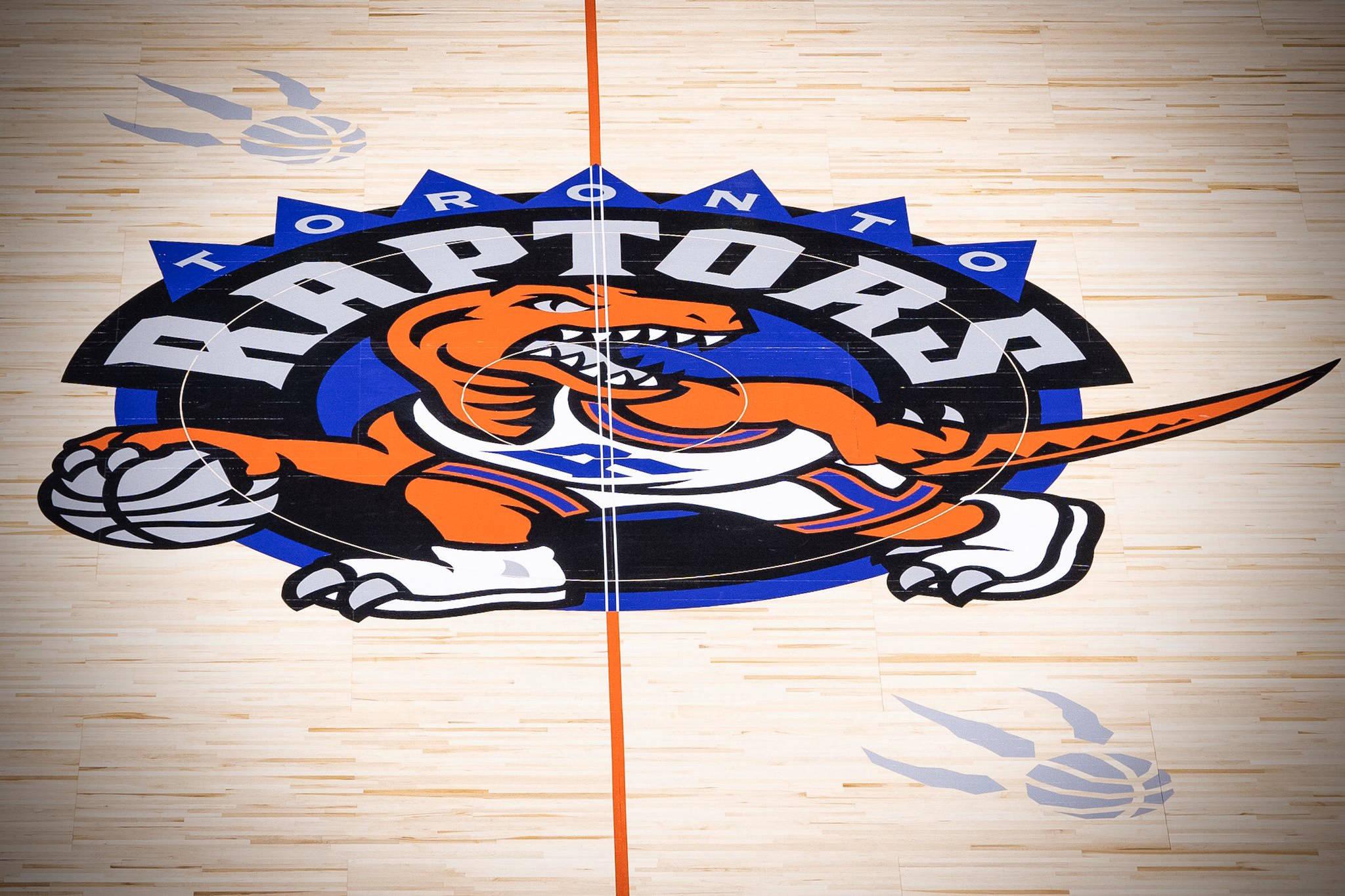 This is what the Raptors' new throwback court looks like at