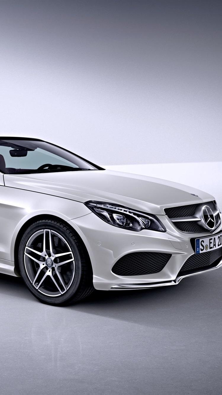 Mercedes Benz E Class White Car 750x1334 IPhone 8 7 6 6S Wallpaper, Background, Picture, Image