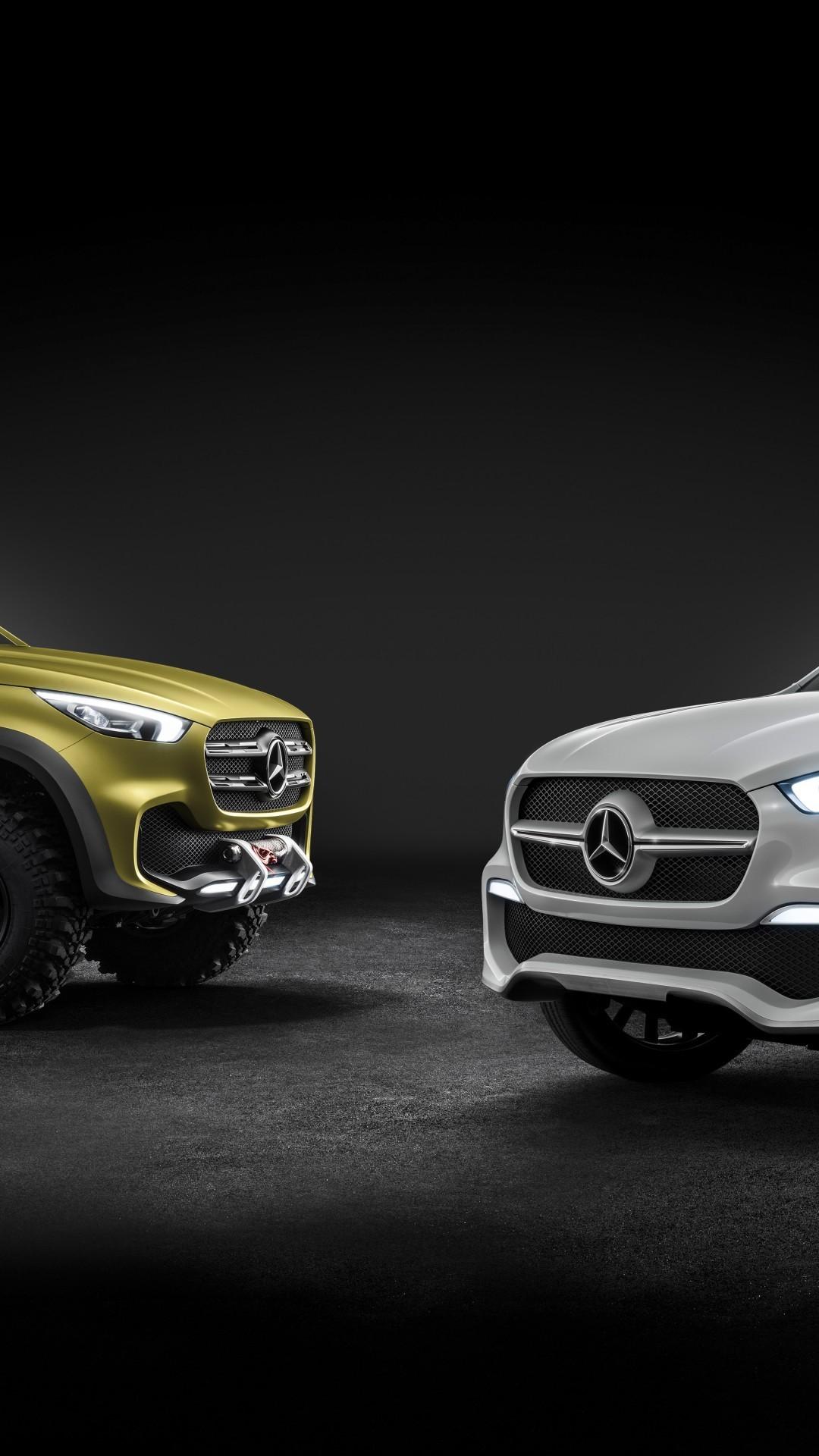 Download 1080x1920 Mercedes Benz X Class, Concept, Pickup