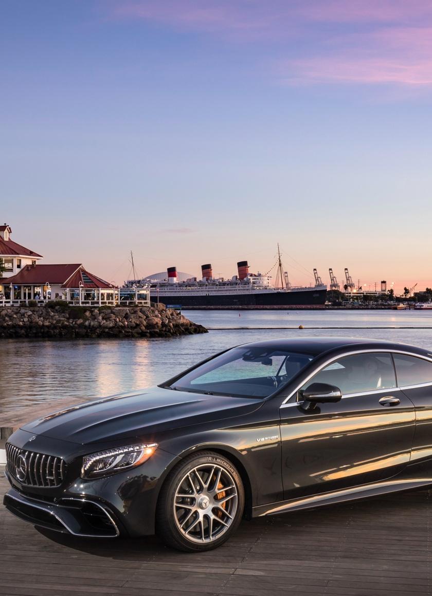 Download 840x1160 Wallpaper Pier, City, Mercedes Benz S